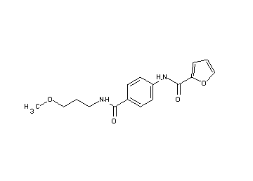 N-(4-{[(3-methoxypropyl)amino]carbonyl}phenyl)-2-furamide - Click Image to Close