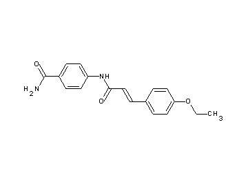 4-{[3-(4-ethoxyphenyl)acryloyl]amino}benzamide