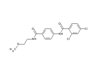 2,4-dichloro-N-(4-{[(2-methoxyethyl)amino]carbonyl}phenyl)benzamide