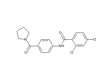 2,4-dichloro-N-[4-(1-pyrrolidinylcarbonyl)phenyl]benzamide
