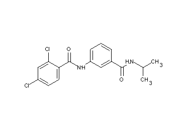 2,4-dichloro-N-{3-[(isopropylamino)carbonyl]phenyl}benzamide