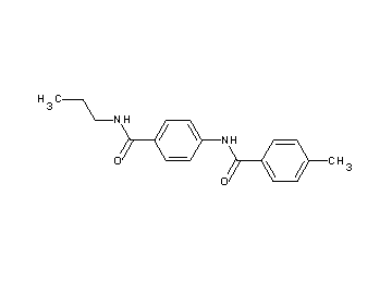 4-methyl-N-{4-[(propylamino)carbonyl]phenyl}benzamide