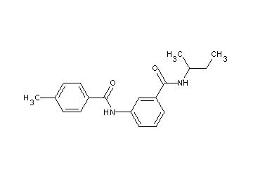 N-(sec-butyl)-3-[(4-methylbenzoyl)amino]benzamide - Click Image to Close