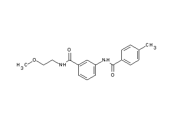 N-(2-methoxyethyl)-3-[(4-methylbenzoyl)amino]benzamide