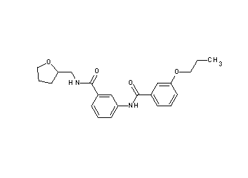 3-propoxy-N-(3-{[(tetrahydro-2-furanylmethyl)amino]carbonyl}phenyl)benzamide