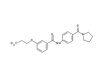3-propoxy-N-[4-(1-pyrrolidinylcarbonyl)phenyl]benzamide