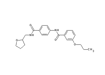 3-propoxy-N-(4-{[(tetrahydro-2-furanylmethyl)amino]carbonyl}phenyl)benzamide