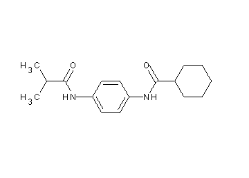 N-[4-(isobutyrylamino)phenyl]cyclohexanecarboxamide