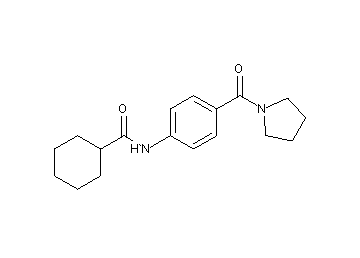 N-[4-(1-pyrrolidinylcarbonyl)phenyl]cyclohexanecarboxamide