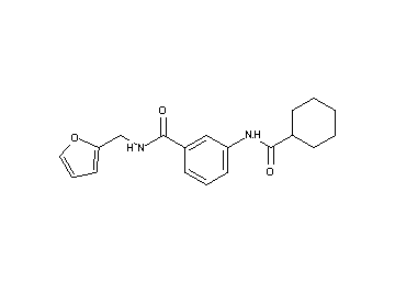 3-[(cyclohexylcarbonyl)amino]-N-(2-furylmethyl)benzamide
