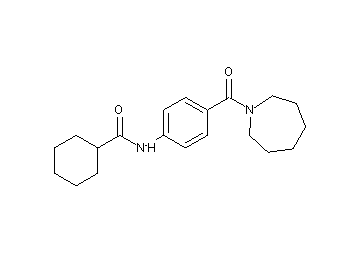 N-[4-(1-azepanylcarbonyl)phenyl]cyclohexanecarboxamide