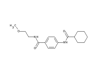 4-[(cyclohexylcarbonyl)amino]-N-(2-methoxyethyl)benzamide