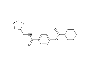 4-[(cyclohexylcarbonyl)amino]-N-(tetrahydro-2-furanylmethyl)benzamide - Click Image to Close