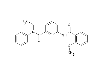 N-(3-{[ethyl(phenyl)amino]carbonyl}phenyl)-2-methoxybenzamide