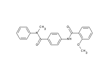 2-methoxy-N-(4-{[methyl(phenyl)amino]carbonyl}phenyl)benzamide