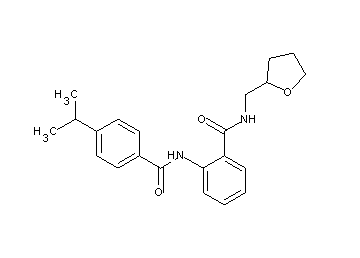 2-[(4-isopropylbenzoyl)amino]-N-(tetrahydro-2-furanylmethyl)benzamide