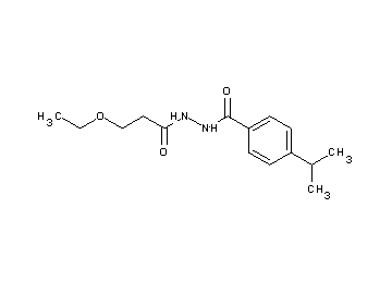 N'-(3-ethoxypropanoyl)-4-isopropylbenzohydrazide