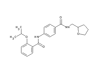 2-isopropoxy-N-(4-{[(tetrahydro-2-furanylmethyl)amino]carbonyl}phenyl)benzamide