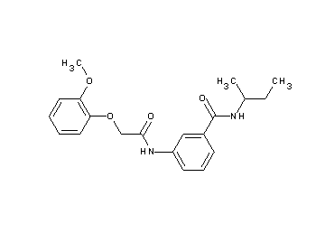 N-(sec-butyl)-3-{[(2-methoxyphenoxy)acetyl]amino}benzamide