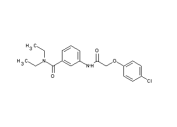 3-{[(4-chlorophenoxy)acetyl]amino}-N,N-diethylbenzamide