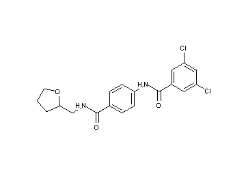3,5-dichloro-N-(4-{[(tetrahydro-2-furanylmethyl)amino]carbonyl}phenyl)benzamide