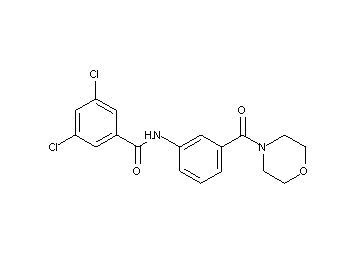 3,5-dichloro-N-[3-(4-morpholinylcarbonyl)phenyl]benzamide
