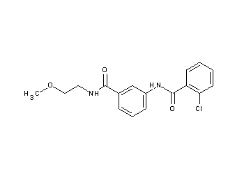 2-chloro-N-(3-{[(2-methoxyethyl)amino]carbonyl}phenyl)benzamide