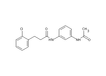 N-[3-(acetylamino)phenyl]-3-(2-chlorophenyl)propanamide