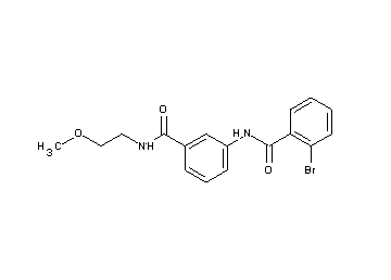 2-bromo-N-(3-{[(2-methoxyethyl)amino]carbonyl}phenyl)benzamide