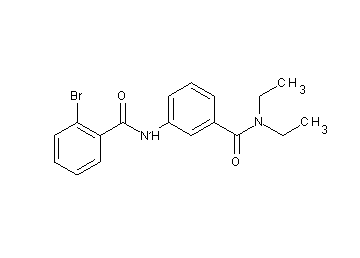 2-bromo-N-{3-[(diethylamino)carbonyl]phenyl}benzamide