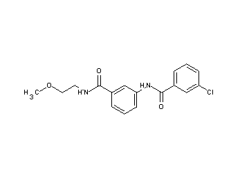 3-chloro-N-(3-{[(2-methoxyethyl)amino]carbonyl}phenyl)benzamide