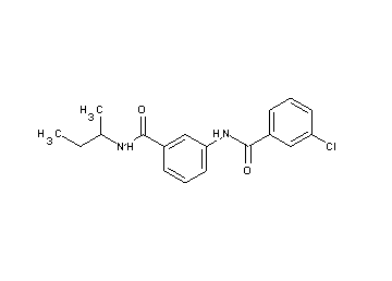 N-{3-[(sec-butylamino)carbonyl]phenyl}-3-chlorobenzamide