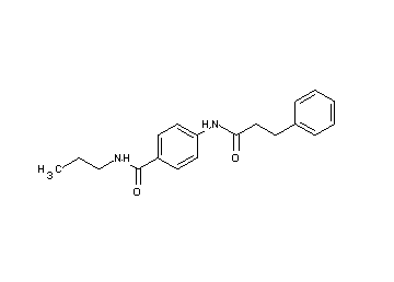 4-[(3-phenylpropanoyl)amino]-N-propylbenzamide