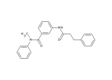 N-methyl-N-phenyl-3-[(3-phenylpropanoyl)amino]benzamide