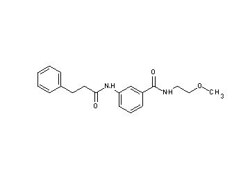 N-(2-methoxyethyl)-3-[(3-phenylpropanoyl)amino]benzamide - Click Image to Close