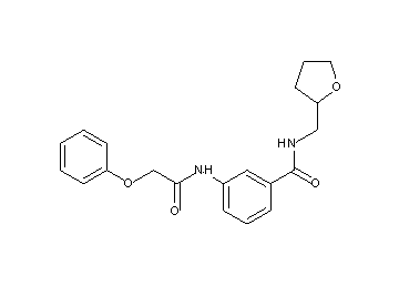 3-[(phenoxyacetyl)amino]-N-(tetrahydro-2-furanylmethyl)benzamide