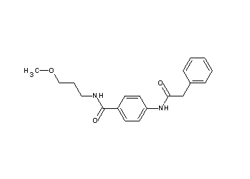 N-(3-methoxypropyl)-4-[(phenylacetyl)amino]benzamide