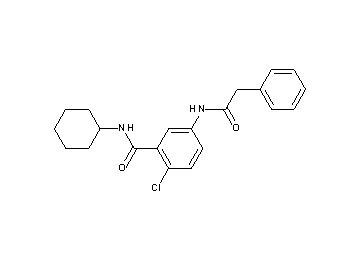 2-chloro-N-cyclohexyl-5-[(phenylacetyl)amino]benzamide