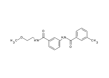 N-(3-{[(2-methoxyethyl)amino]carbonyl}phenyl)-3-methylbenzamide - Click Image to Close