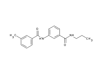 3-methyl-N-{3-[(propylamino)carbonyl]phenyl}benzamide
