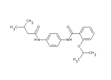 2-isopropoxy-N-{4-[(3-methylbutanoyl)amino]phenyl}benzamide