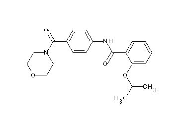 2-isopropoxy-N-[4-(4-morpholinylcarbonyl)phenyl]benzamide