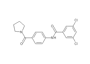 3,5-dichloro-N-[4-(1-pyrrolidinylcarbonyl)phenyl]benzamide