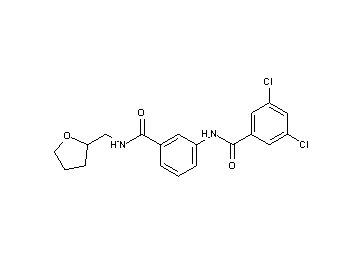 3,5-dichloro-N-(3-{[(tetrahydro-2-furanylmethyl)amino]carbonyl}phenyl)benzamide