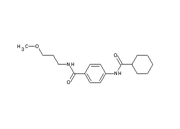 4-[(cyclohexylcarbonyl)amino]-N-(3-methoxypropyl)benzamide