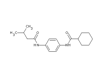 N-{4-[(3-methylbutanoyl)amino]phenyl}cyclohexanecarboxamide