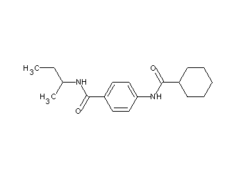 N-(sec-butyl)-4-[(cyclohexylcarbonyl)amino]benzamide