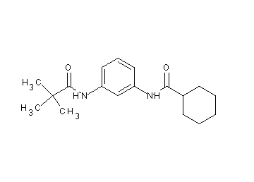 N-{3-[(2,2-dimethylpropanoyl)amino]phenyl}cyclohexanecarboxamide - Click Image to Close