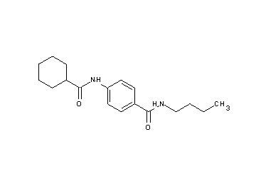 N-butyl-4-[(cyclohexylcarbonyl)amino]benzamide