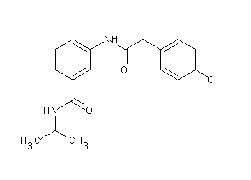 3-{[(4-chlorophenyl)acetyl]amino}-N-isopropylbenzamide